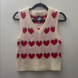 Old Navy Heart Knit Vest